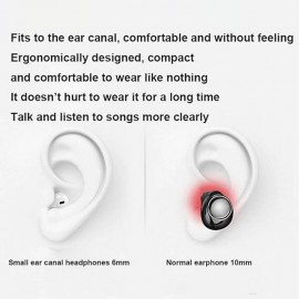 X6 True Wireless Bluetooth Earbuds — Semi-In-Ear Design, Comfortable Fit, Stable Connection
