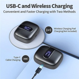 X08 True Wireless Bluetooth Earbuds — 60-Hour Battery Life, LED Power Display, IPX5 Waterproof