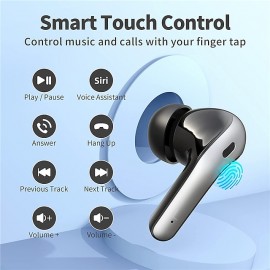 X08 True Wireless Bluetooth Earbuds — 60-Hour Battery Life, LED Power Display, IPX5 Waterproof