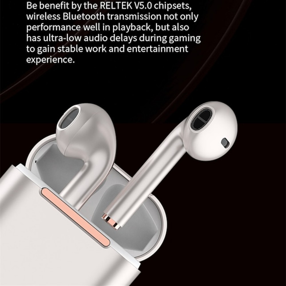 J18 True Wireless Bluetooth Earbuds – Bluetooth 5.1, LED Battery Display, 6-Hour Playtime