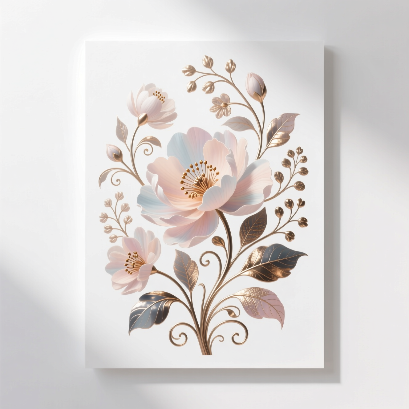 Elegant Floral Digital Art Print