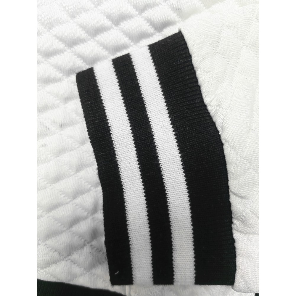 Women's Striped Bomber Jacket – Polyester-Cotton Blend