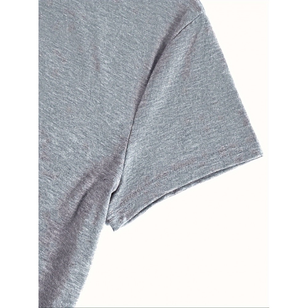 Women's Owl Print V-Neck T-Shirt - Polyester/Spandex