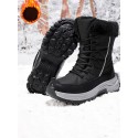 女士系带加绒及小腿雪地靴