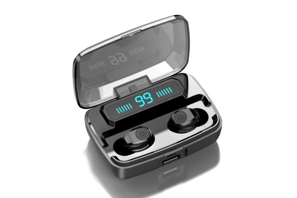 F9 Wireless Bluetooth 5.0 ANC Earbuds – LED Digital Battery Display & 2000mAh Multi-Function Charging Case