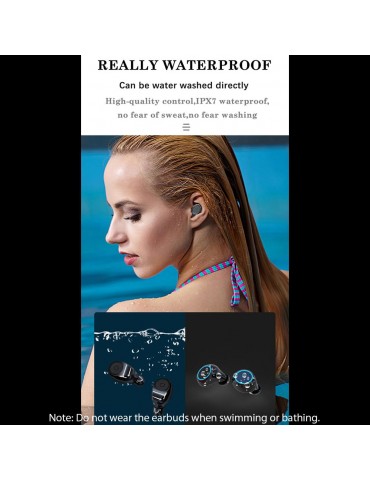 F9 Wireless Bluetooth 5.0 ANC Earbuds – LED Digital Battery Display & 2000mAh Multi-Function Charging Case