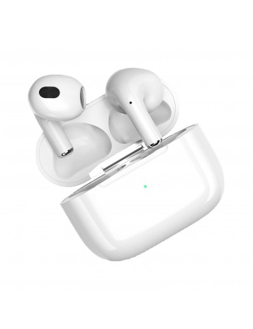 Semi-In-Ear Bluetooth 5.0 Earbuds — IPX4 Sweatproof, ENC Environmental Noise Cancellation, Qi Wireless Charging