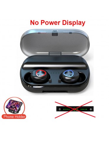 V10 Bluetooth 5.0 True Wireless Earbuds — 2400mAh Power Bank Charging Case with Adjustable Phone Stand