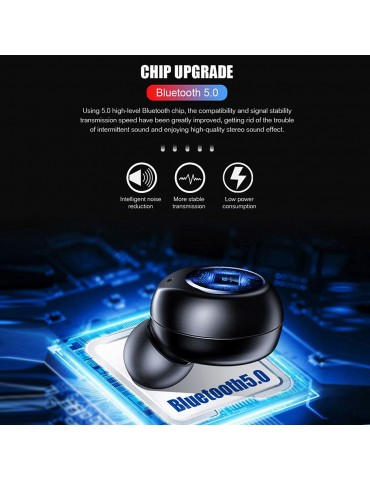V10 Bluetooth 5.0 True Wireless Earbuds — 2400mAh Power Bank Charging Case with Adjustable Phone Stand