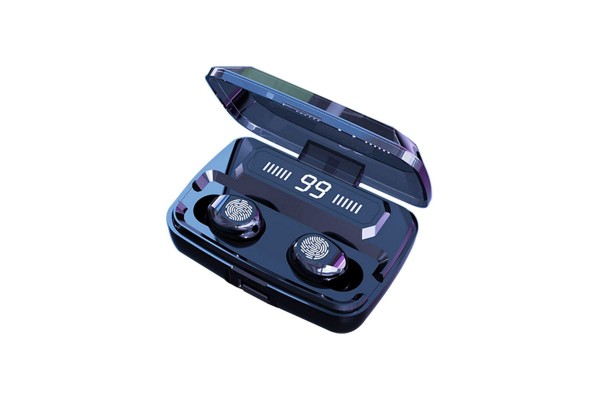 F9 Bluetooth 5.0 True Wireless Earbuds — IPX7 Waterproof, LED Digital Display, 2000mAh Charging Case