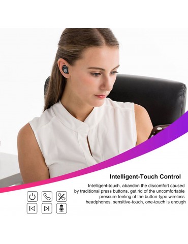 F9 Bluetooth 5.0 True Wireless Earbuds — IPX7 Waterproof, LED Digital Display, 2000mAh Charging Case