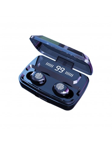 F9 Bluetooth 5.0 True Wireless Earbuds — IPX7 Waterproof, LED Digital Display, 2000mAh Charging Case