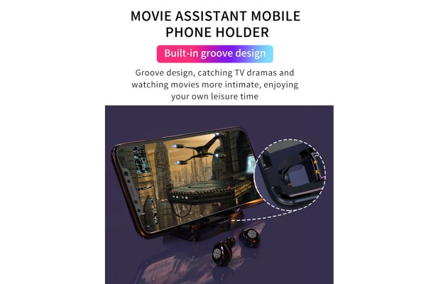 F9 Bluetooth 5.0 True Wireless Earbuds — IPX7 Waterproof, LED Digital Display, 2000mAh Charging Case