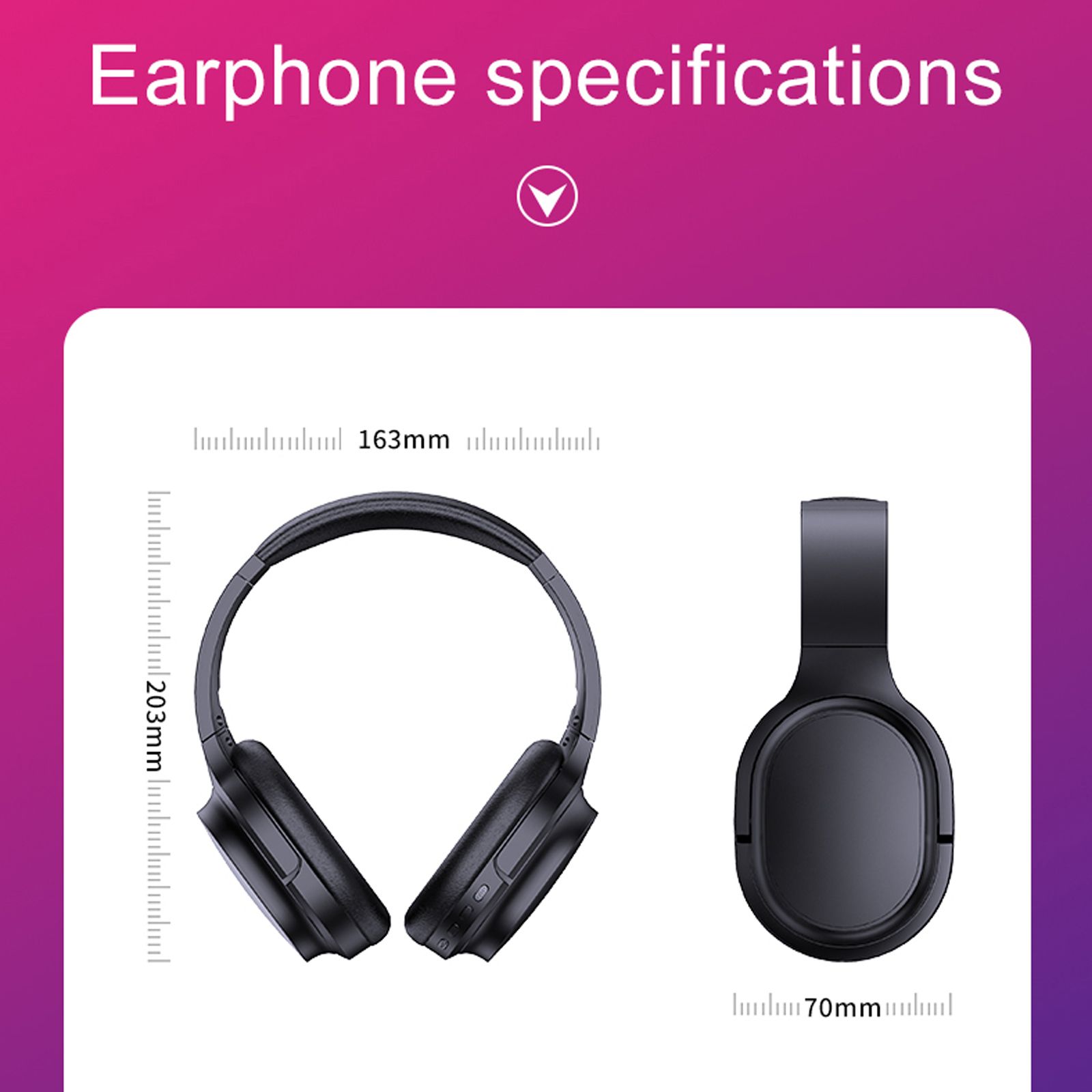 OY713 Headphones Top View