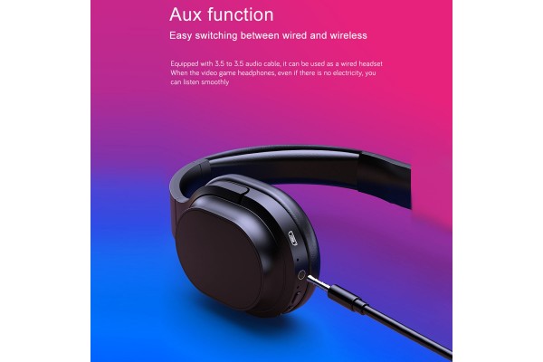 OY713 Wireless Over-Ear Headphones — Bluetooth 5.0, Built-in Mic, FM Radio, TF Card Slot & KTV Monitoring Mode