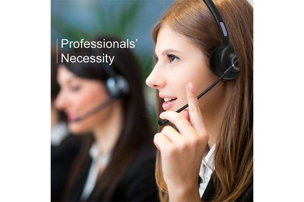 BH-M97 Bluetooth 5.0 Over-Ear Headset with Active Noise-Cancelling Microphone
