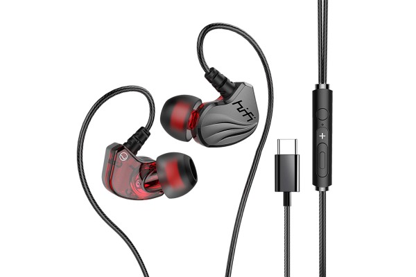 T2000 USB-C In-Ear Headphones — IPX5 Sweat-Resistant, Memory Metal Ear Hooks
