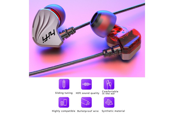 T2000 USB-C In-Ear Headphones — IPX5 Sweat-Resistant, Memory Metal Ear Hooks