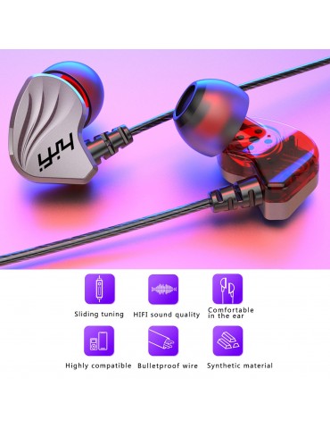 T2000 USB-C In-Ear Headphones — IPX5 Sweat-Resistant, Memory Metal Ear Hooks