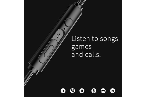 T2000 USB-C In-Ear Headphones — IPX5 Sweat-Resistant, Memory Metal Ear Hooks