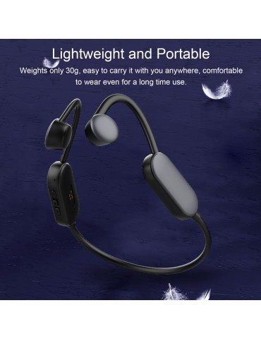 Q50 Bone Conduction Headphones — 8GB Storage, IPX8 Waterproof, Bluetooth 5.0