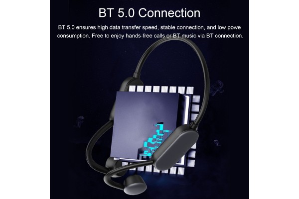 Q50 Bone Conduction Headphones — 8GB Storage, IPX8 Waterproof, Bluetooth 5.0