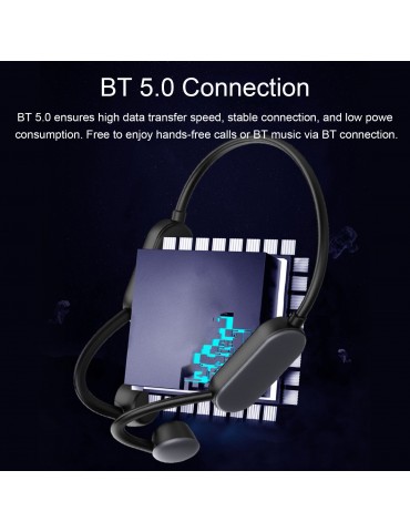 Q50 Bone Conduction Headphones — 8GB Storage, IPX8 Waterproof, Bluetooth 5.0