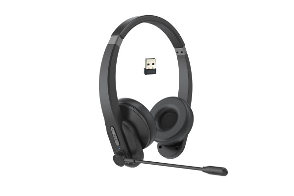 2.4GHz Wireless Over-Ear Headset with ENC Microphone & 40-Hour Battery