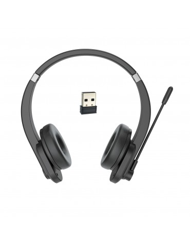 2.4GHz Wireless Over-Ear Headset with ENC Microphone & 40-Hour Battery