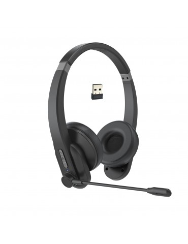 2.4GHz Wireless Over-Ear Headset with ENC Microphone & 40-Hour Battery
