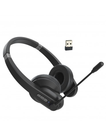 2.4GHz Wireless Over-Ear Headset with ENC Microphone & 40-Hour Battery