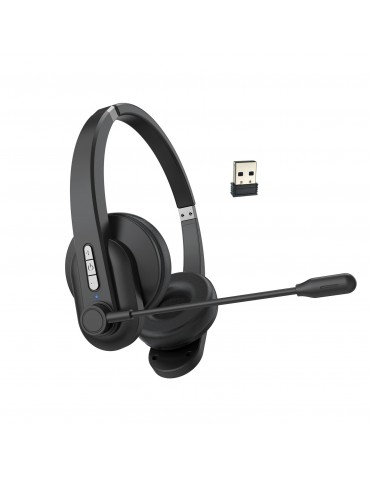 2.4GHz Wireless Over-Ear Headset with ENC Microphone & 40-Hour Battery