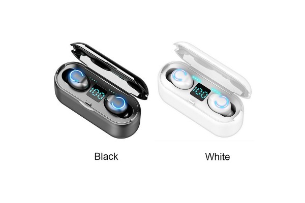 F9-8 Wireless Bluetooth 5.0 Earbuds — 8D Hi-Fi Audio & CVC 8.0 Smart Noise Cancellation