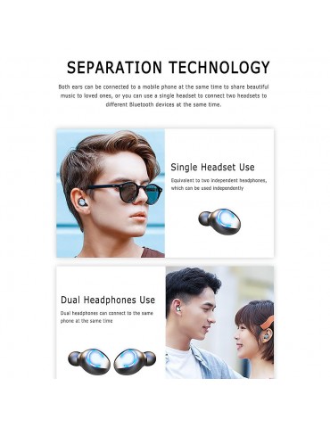F9-8 Wireless Bluetooth 5.0 Earbuds — 8D Hi-Fi Audio & CVC 8.0 Smart Noise Cancellation