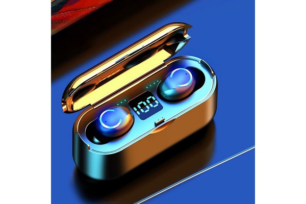 F9-8 Wireless Bluetooth 5.0 Earbuds — 8D Hi-Fi Audio & CVC 8.0 Smart Noise Cancellation