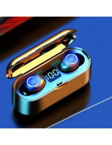 F9-8 Wireless Bluetooth 5.0 Earbuds — 8D Hi-Fi Audio & CVC 8.0 Smart Noise Cancellation