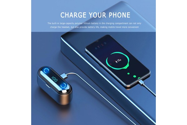 F9-8 Wireless Bluetooth 5.0 Earbuds — 8D Hi-Fi Audio & CVC 8.0 Smart Noise Cancellation