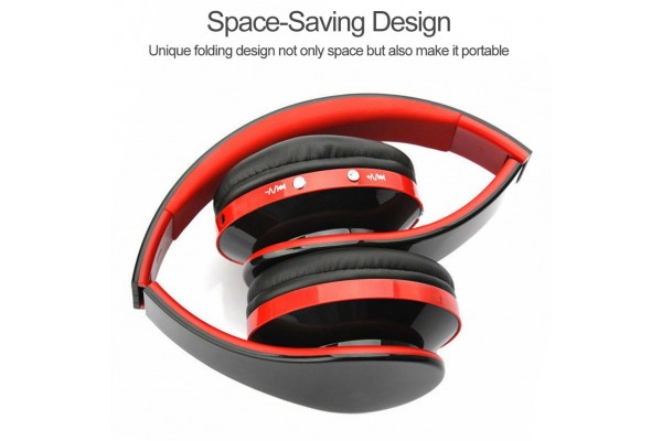 Foldable Bluetooth 3.0 Headphones with 3.5mm Jack & CVC 6.0 Noise Cancellation