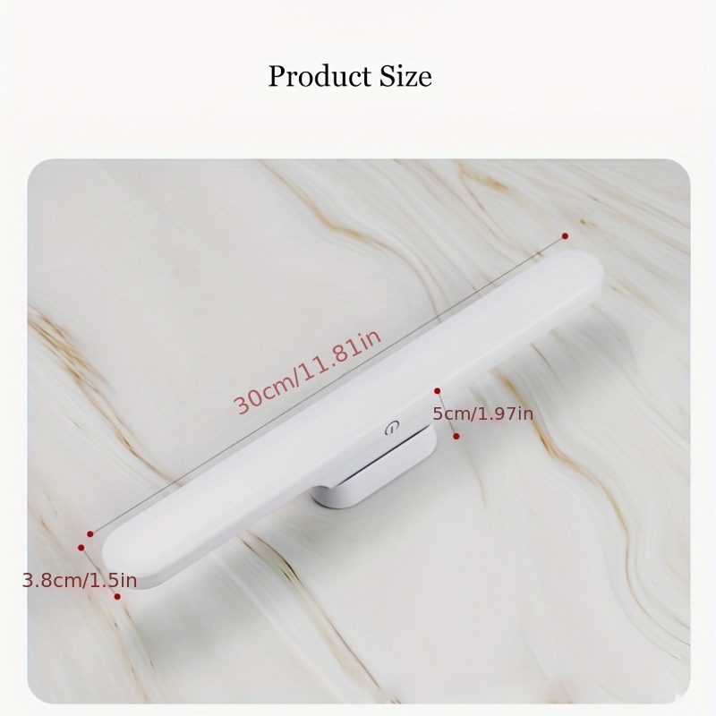 USB-Rechargeable Magnetic LED Reading Lamp — 360° Rotatable, Eye-Care Desk Lamp