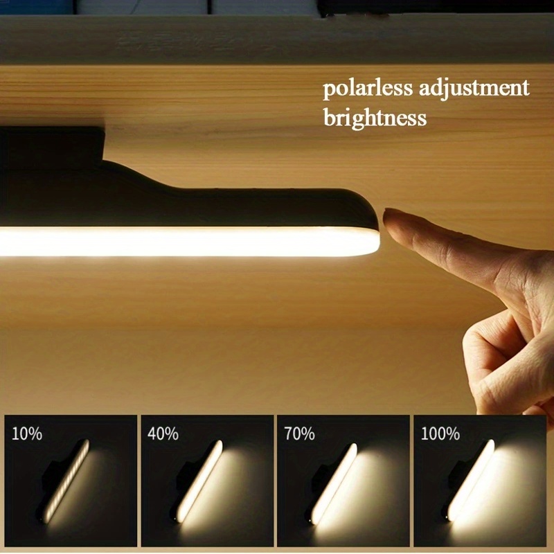 USB-Rechargeable Magnetic LED Reading Lamp — 360° Rotatable, Eye-Care Desk Lamp