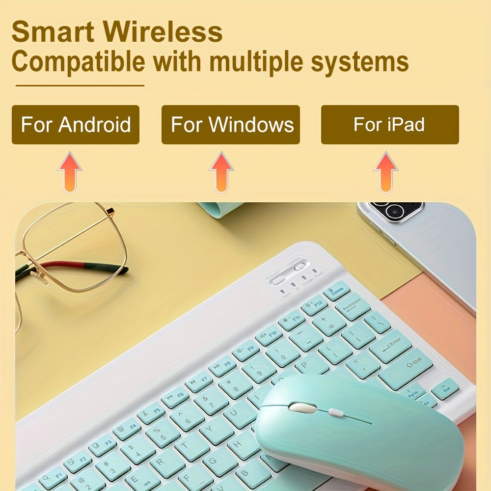 Ultra-Thin Bluetooth Keyboard and Mouse Set — Rechargeable