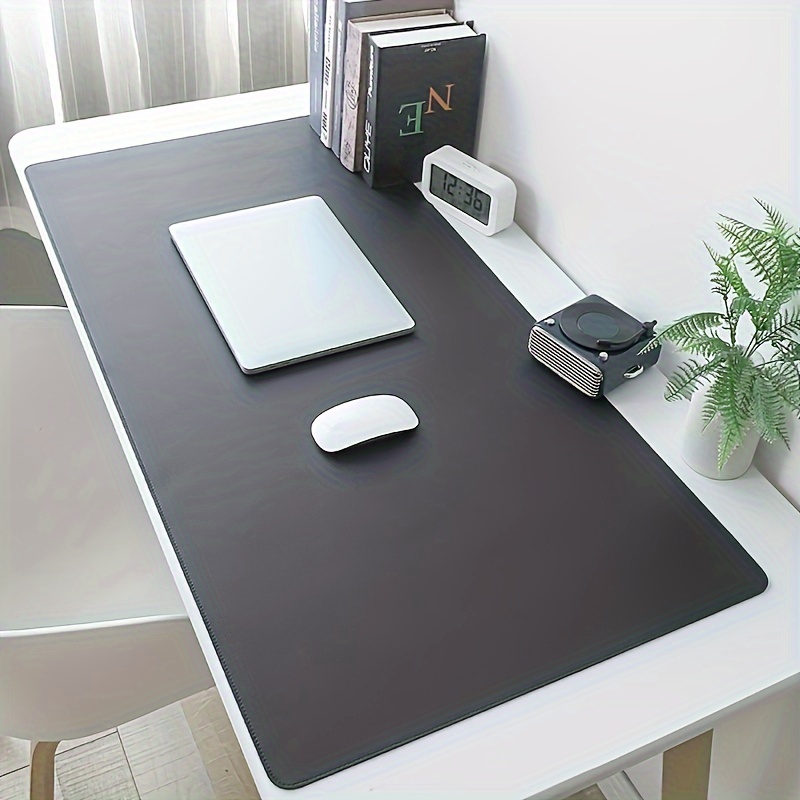 Large-Size Waterproof PU Leather Desk Mat — Keyboard & Mouse Pad