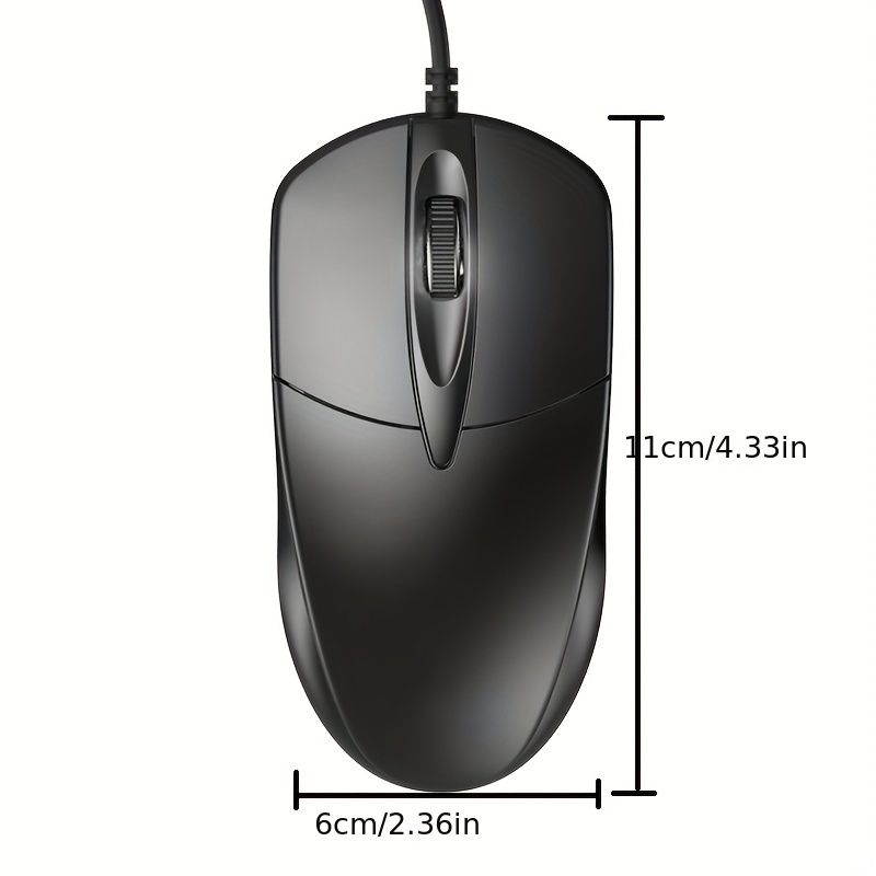 Ultra-Thin Ergonomic Gaming Mouse – 1200 DPI, Wired, 95g