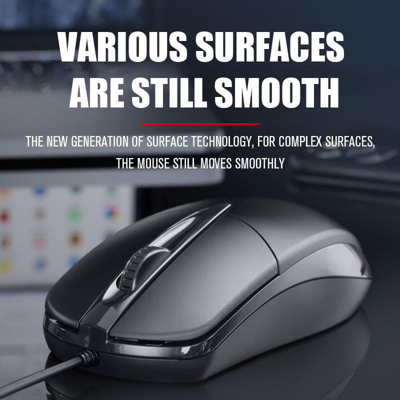 Ultra-Thin Ergonomic Gaming Mouse – 1200 DPI, Wired, 95g