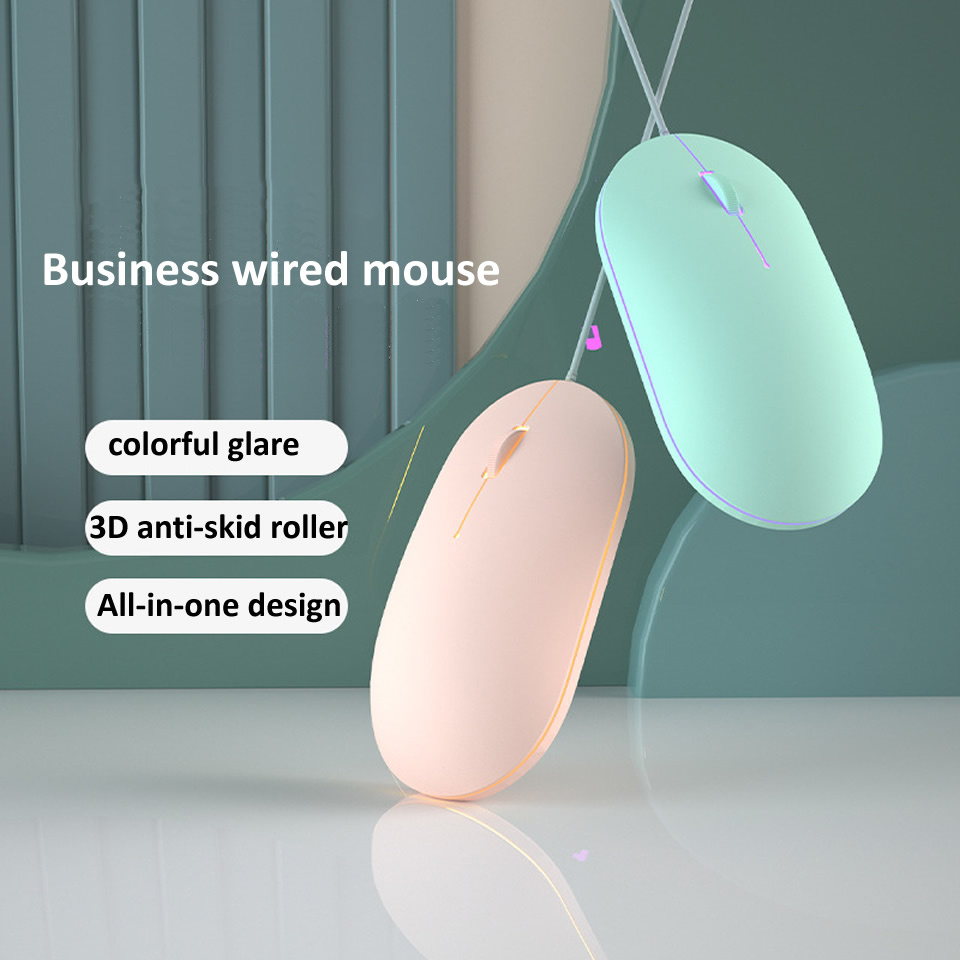 Silent Mini USB Mouse – 1600 DPI, Ambidextrous