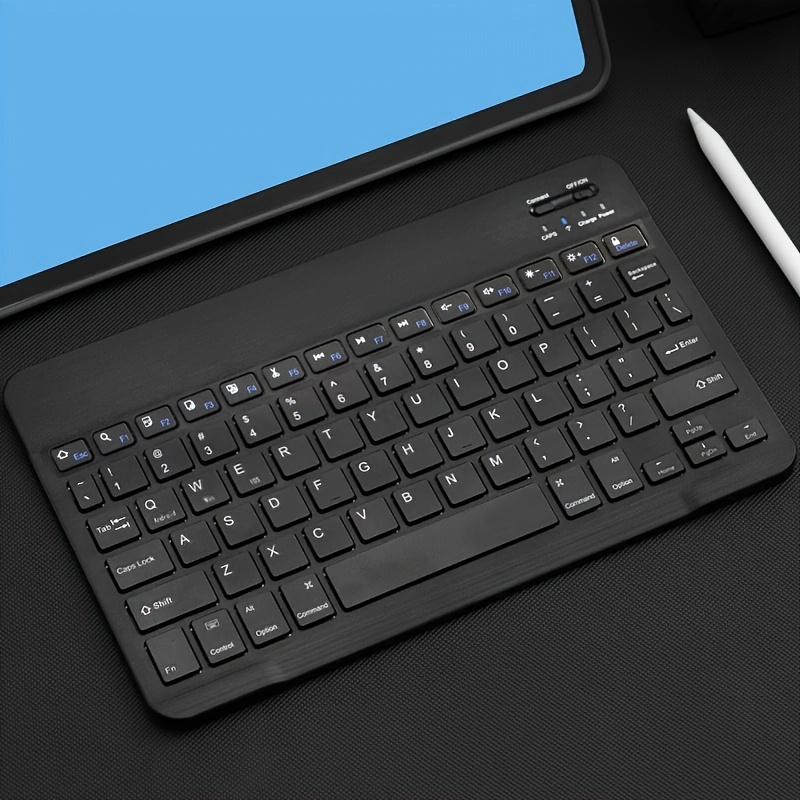 10-Inch Ultra-Thin Rechargeable Wireless Keyboard — Compatible with iOS, Android & Windows