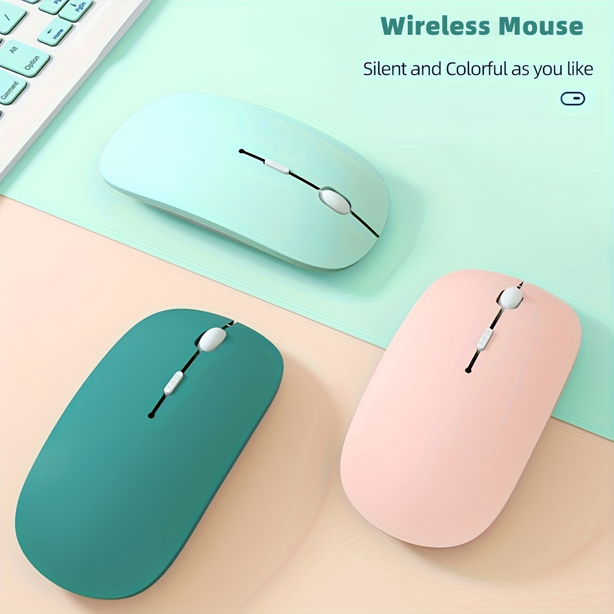 Universal Wireless Optical Mouse — 3-Stage DPI Adjustment & Silent Click Technology