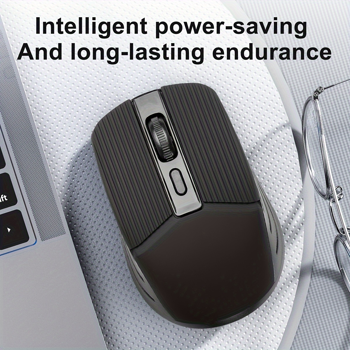 Wireless Optical Mouse – 4-Button, 1200/1600/3200 DPI