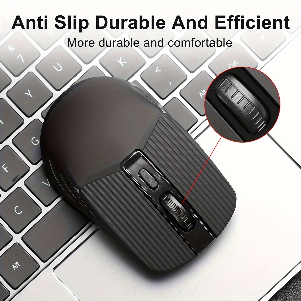 Wireless Optical Mouse – 4-Button, 1200/1600/3200 DPI