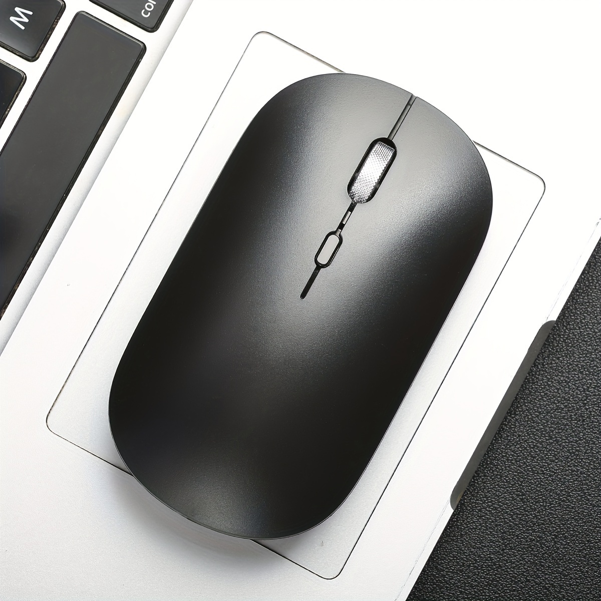 Wireless Ergonomic Silent Mouse – 2.4 GHz, Metal Body
